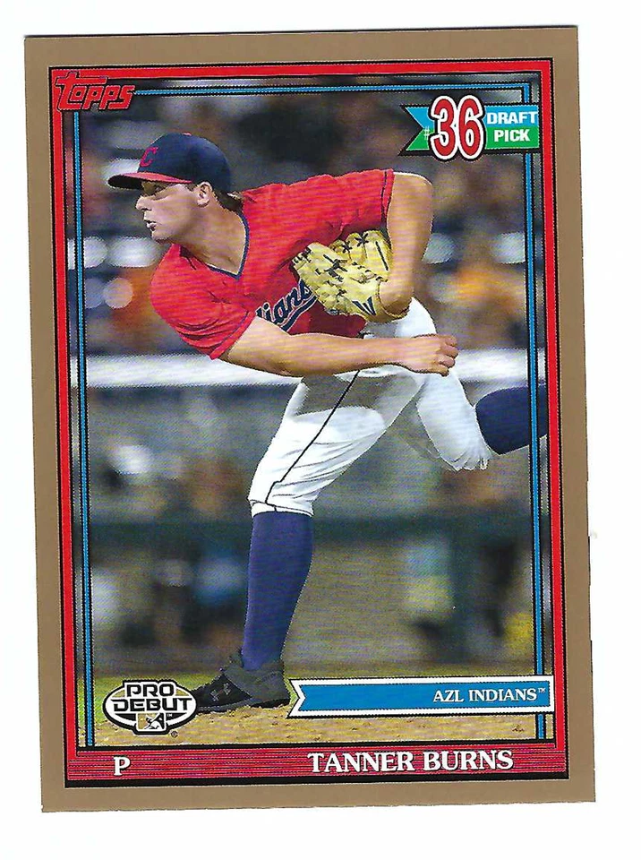 TANNER BURNS 2021 TOPPS PRO DEBUT BASEBALL GOLD PARALLEL /50 - Image 1 of 1