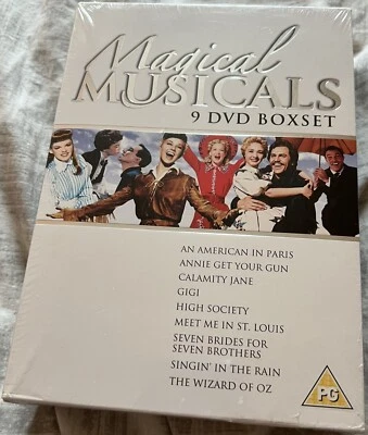 MAGICAL MUSICALS DVD COLLECTION 9 DISC OOP RARE GIGI WIZARD OF OZ GENE KELLY NEW - Image 1 of 4