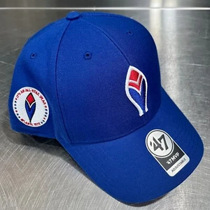 Cappello Berretto Atlanta Braves Feather Logo 1972 ASG Patch 47 Marca MVP Blu Snapback - Foto 1 di 7