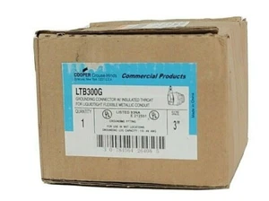 NEW COOPER CROUSE HINDS LTB300G 3'' GROUNDING CONNECTOR W/ INSULATED THROAT - Picture 1 of 5