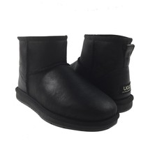 Ugg Mini Classic Sheepskin Ankle Boots Mens Ladies Black Brown Sizes 35-44 EU
