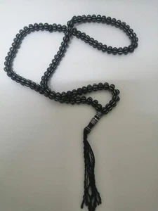 Oración 99 Cuentas Rosario Islámico Dhikr Oración Tasbih Misbaha Subha Regalo Negro مسبحه - Imagen 1 de 8