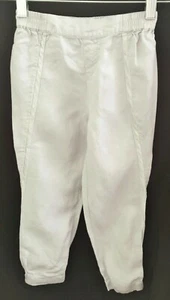 Vince Light Grey Linen Blend Pants - Size 5 Years  - Picture 1 of 2