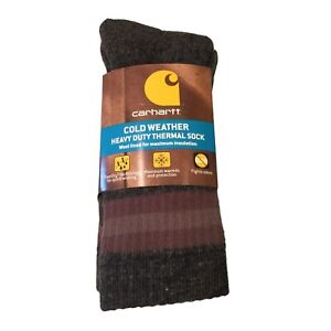Carhartt Cold Weather Heavy Duty Thermal Socks 2 Pairs Sock Size Medium Size 5.5