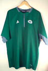 Nfl Green Bay Packers Adidas Climalite Men's Xl Shirt 1/4 Zip Extra Large