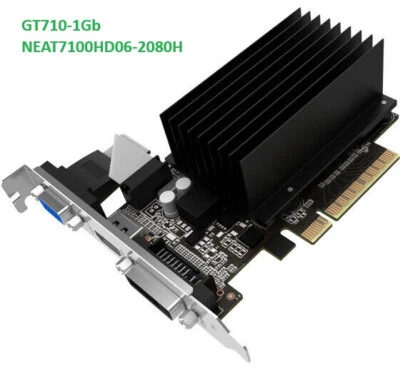GeForce GT710 1024Mb (1Gb) DDR3 Scheda Video Palit  (NEAT7100HD06-2080H) + adp - Immagine 1 di 4