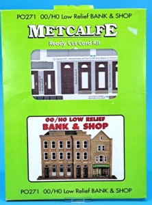 Metcalfe PO271 - OO/HO Gauge - Low Relief Bank & Shop - Picture 1 of 4
