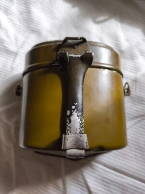 Mess Kit Aluminum Canteen Pot Original Soviet Army Camping Hiking Field Gear - Image 1 of 4