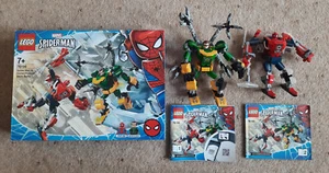 Lego Marvel - Set 76198 Spiderman & Dr Octopus Mech Battle complete pre-owned - Picture 1 of 11