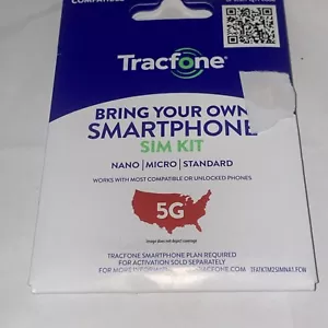 B Tracfone BYOP Bring Your Own Phone Sim Card 3/1 Kit CDMA Cell Phone - Picture 1 of 5