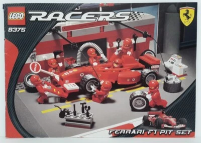 Lego Instruction Manual Only For Set 8375 Racers Ferrari F1 Pit Set - Image 1 of 4