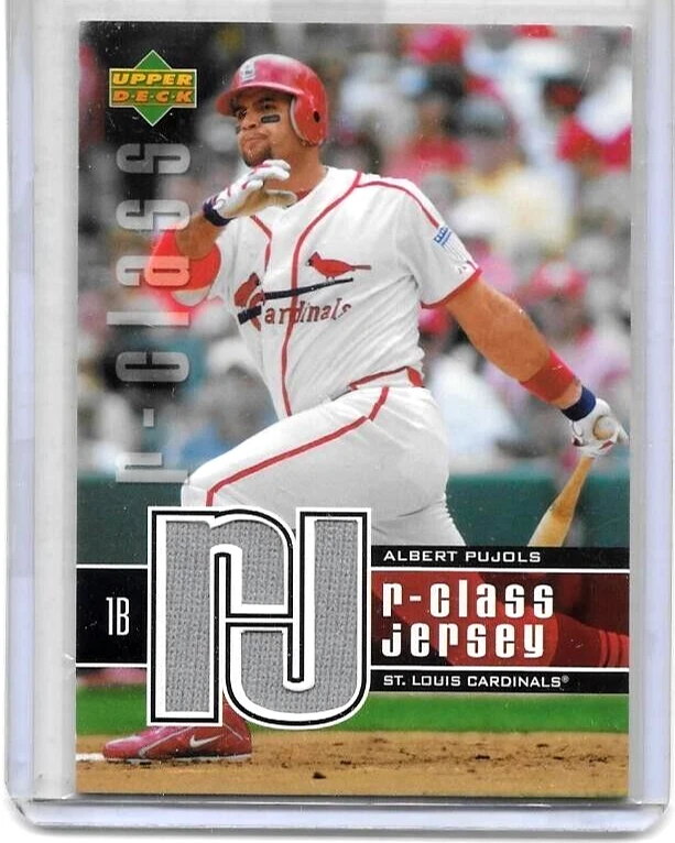 ALBERT PUJOLS 2004 UPPER DECK  R-CLASS GAME USED JERSEY - Image 1 of 1