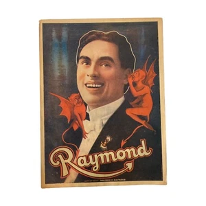 MINI PÓSTER LITOGRAFÍA COLOR THE GREAT RAYMOND / De colección Magic Ephemera - Imagen 1 de 1