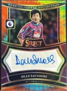 2024-25 Panini Select Premier League Dean Saunders Tie Dye Signatures Auto 03/25 - Picture 1 of 2