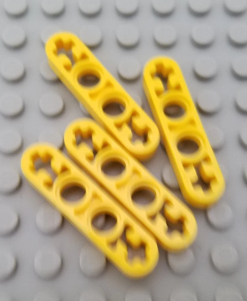 New LEGO Lot of 4 Yellow 1x4 Thin Technic Mindstorms Liftarms - Image 1 of 1