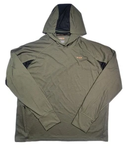 Felpa con cappuccio Copper Fit uomo XXL verde oliva maglia termica pullover performance - Foto 1 di 7