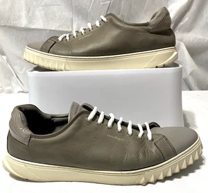 Men's Size 12 Salvatore Ferragamo Cube trainers Gray Deerskin, PVC, and leather - Picture 1 of 8