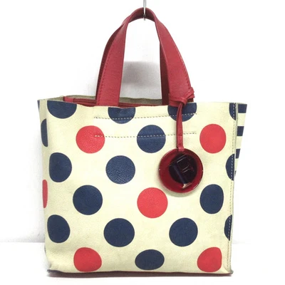 Auténtico bolso de mano FURLA - F4464 de cuero rojo azul marino crema Foto 1 de 4