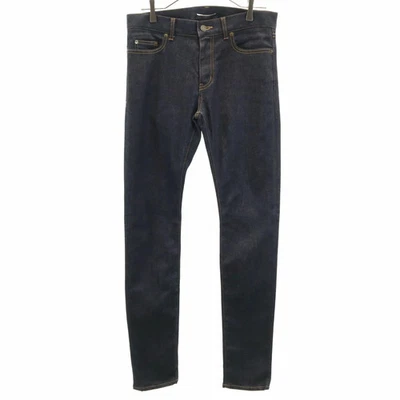 Calça jeans feminina SAINT LAURENT skinny tamanho W30 índigo feita no Japão - Imagem 1 de 4