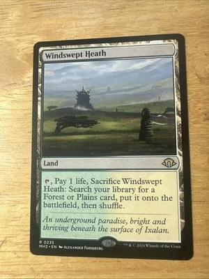 MTG Windswept Heath Modern Horizons 3 Rare Land NM-M x1 - Image 1 of 2