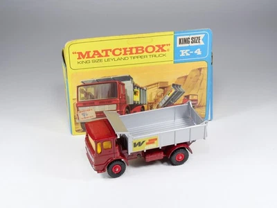 MATCHBOX - KING SIZE K-4 - Leyland Tipper Truck - Rare transitionnal Wates - Photo 1/4