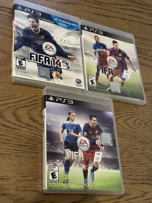 SET of 3 PS3 GAMES - FIFA 14, FIFA 15, FIFA 16 - EA sports - Great Condition - Image 1 of 4