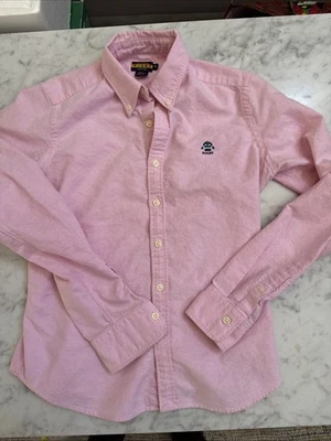 Ralph Lauren Women SZ 4 Pink Rare Rugby Oxford Shirt 2005 Long Sleeve - Image 1 of 4