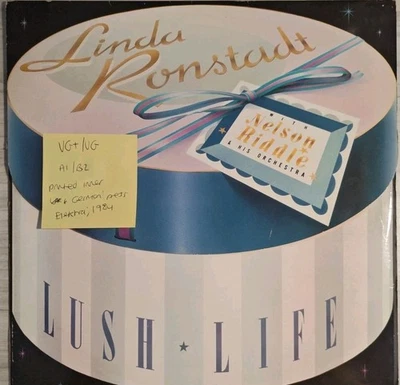 Linda Ronstadt Lush Life Vinyl Record VG+/VG 960387-10 1984 - Image 1 of 2