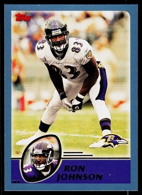 Ron Johnson, 2003 Topps, #182, Baltimore Ravens, - Image 1 of 2