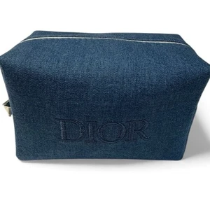 Christian Dior Beauty Denim Blue Travel Bag / Cosmetic Case – NWOT - Picture 1 of 9