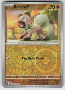 Rockruff Reverse Holo Common SV05: Temporal Forces 089/162 Pokemon - Picture 1 of 2