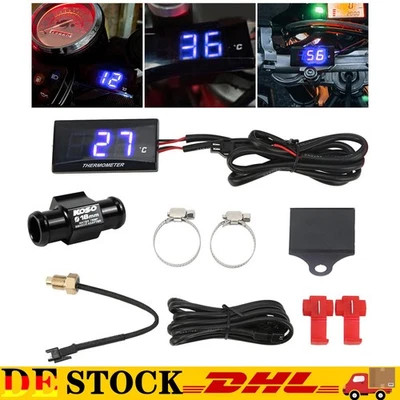 Meter Motorrad Wassertemperatur Digital Hygrometer Thermometer Sensor DC 12V Kit - Bild 1 von 4