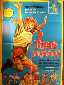 Pippi Langstrumpf - Inger Nilsson - Filmposter A1 84x60cm gefaltet - Picture 1 of 1