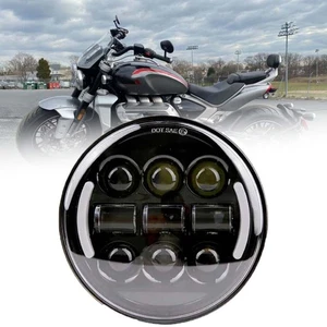 5.75" LED Headlight For Triumph Speed/Street Triple Thunderbird Rocket3/Harley - Picture 1 of 8