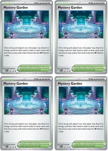 Mystery Garden 122/132 - Mega Evoluzione - Lotto Carte Pokemon x 4 Playset - Foto 1 di 1