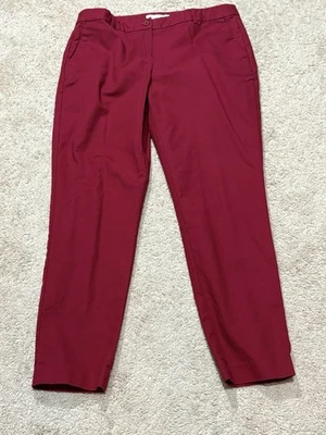 Michael Kors Womens Pants Size 10 Red Classic Dressy Comfort Pockets - Image 1 of 4