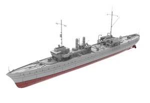RHWS016S 1/700 Military Model Kit France Marne Class Destroyer Marne FULL HULL - Picture 1 of 3