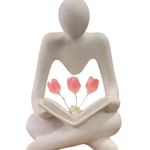 Abstract Figure  Night Light Sculpture Resin Statue Bookshelf Living Room4528 - Imagen 1 de 9