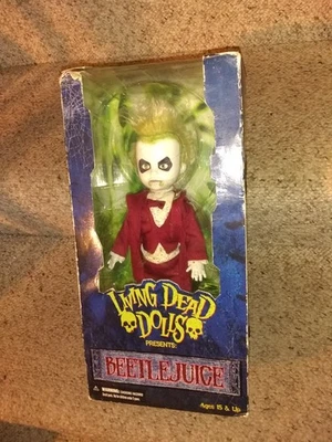 Living Dead Dolls Present Beetlejuice Red Tux Wedding Figure New   - Image 1 of 4