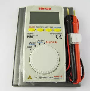 1 Stck. Sanwa PM3 Tragbarer Mini-Tasche Multifunktions Digital Multimeter Tester - Bild 1 von 3