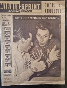 MIROIR SPRINT-CYCLISME 1957. Coppi et Anquetil deux champions (Vélo, cyclisme) - Imagen 1 de 3