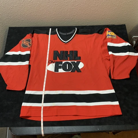 NHL On Fox TV 1996 Vintage Hockey Jersey CCM X Large Mens Broadcast Merch Cover