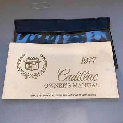 1977 CADILLAC ELDORADO FLEETWOOD ORIGINAL OWNERS MANUAL OEM - Изображение 1 из 4