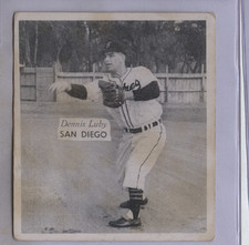 1950 HAGE'S Dairy Dewnnis Luby Throw  San Diego Padres