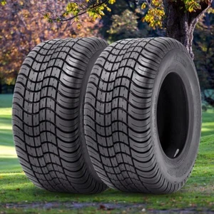 Set 2 205/50-10 Golf Cart Tires 4Ply Heavy Duty 205-50-10 Tubeless Replacement - Picture 1 of 8
