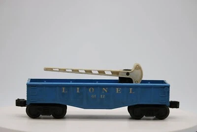 LIONEL 6112 GONDOLA Blue CAR VINTAGE POST WAR TRAIN W/ Crossing gate Load 1:48 - Image 1 of 4