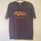 Anthrax Among The Living Tour T Shirt L Thrash Metal Exodus Slayer