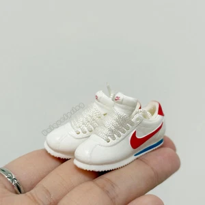 1/6 Actionfigur Schuhe Turnschuhe weiß männlich weiblich 12" heißer Körper Spielzeug Zubehör - Bild 1 von 6