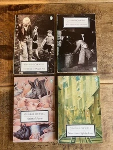 George Orwell ROAD TO WIGAN PIER, ANIMAL FARM, 1984, & DOWN AND OUT Penguin pbks - Picture 1 of 2