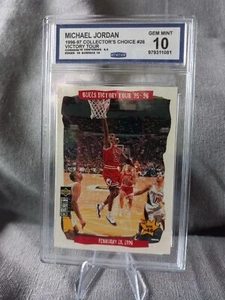 MICHAEL JORDAN 1996-97 ELECCIÓN DE COLECCIONISTA #26 VICTORIA GIRA GEMA COMO NUEVA 10 - Imagen 1 de 2